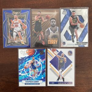 stephen curry lot of basketball cards, steph - instant collection bundle pack