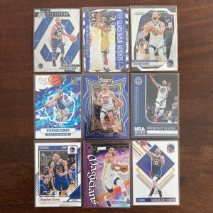 stephen curry lot of basketball cards, steph - instant collection bundle pack