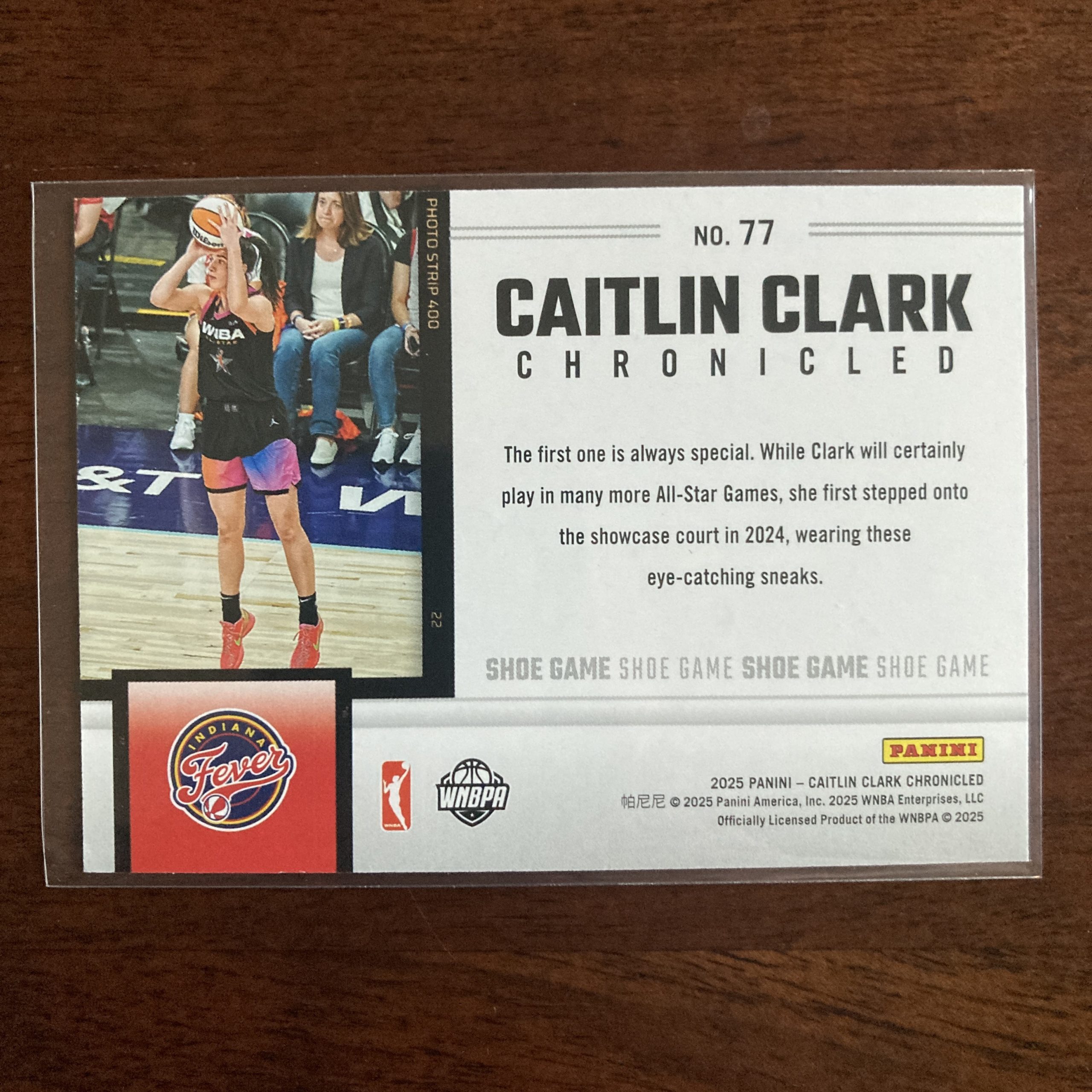 Caitlin Clark Pack w/SP Shoe Game Holofoil, Lot of 4 Basketball Cards, Panini Chronicled (cc7) - Image 5