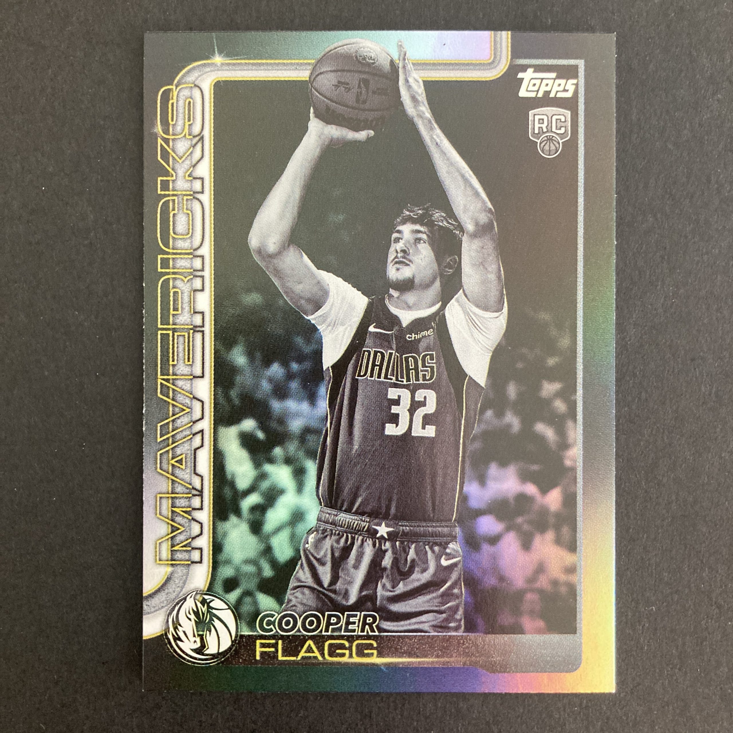 cooper flagg rc 2025-26 topps target exclusive black friday blackout parallel rookie card