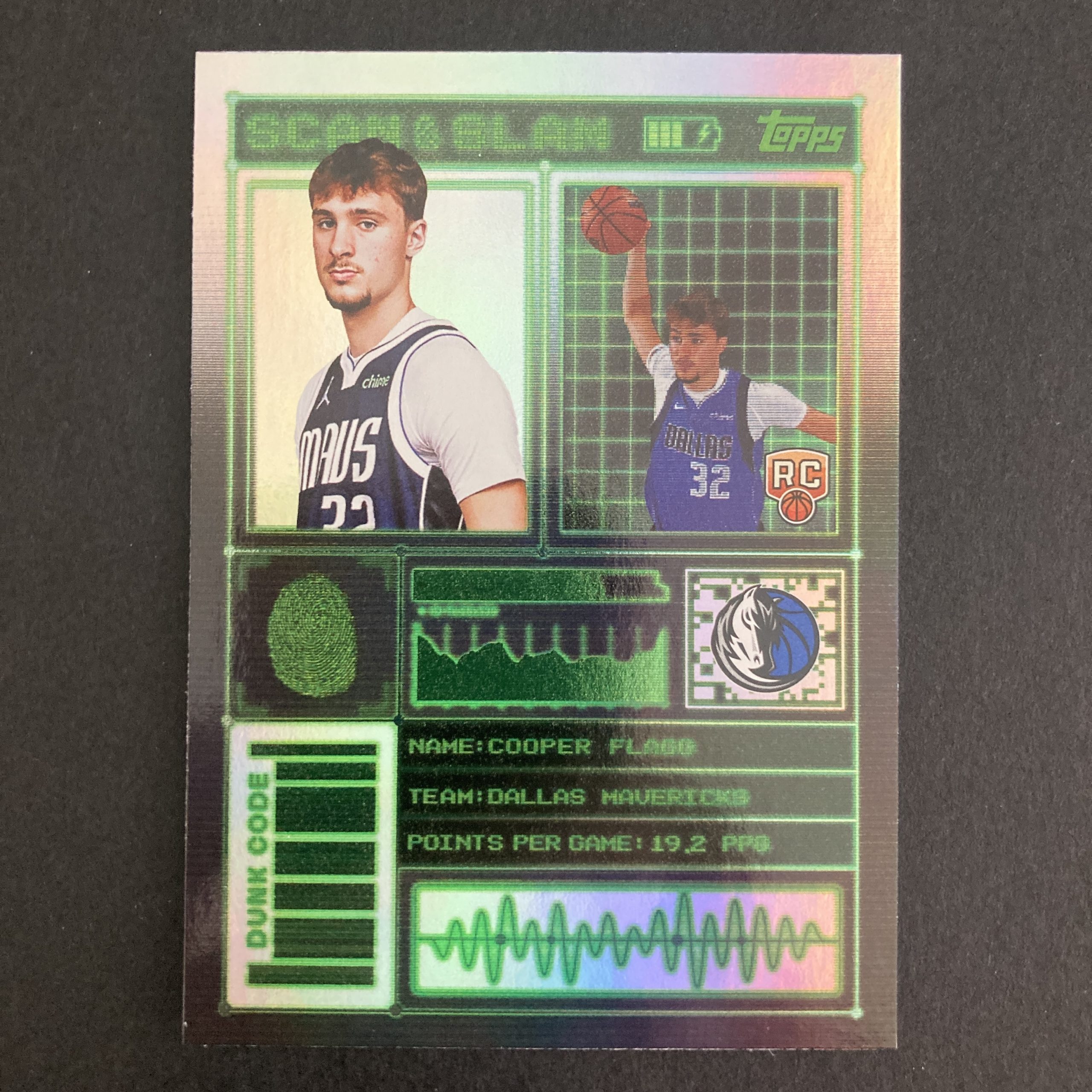 cooper flagg rc 2025-26 topps target exclusive black friday blackout insert rookie card