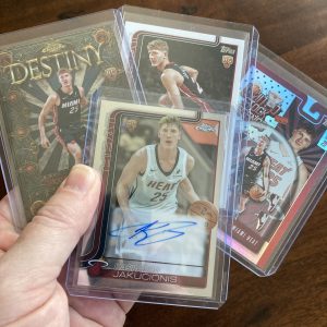 kasparas jakucionis lot of basketball cards, rookie auto, rc - instant collection bundle pack