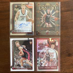 kasparas jakucionis lot of basketball cards, rookie auto, rc - instant collection bundle pack