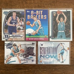 kon knueppel lot of basketball cards, rookie rc - instant collection bundle pack