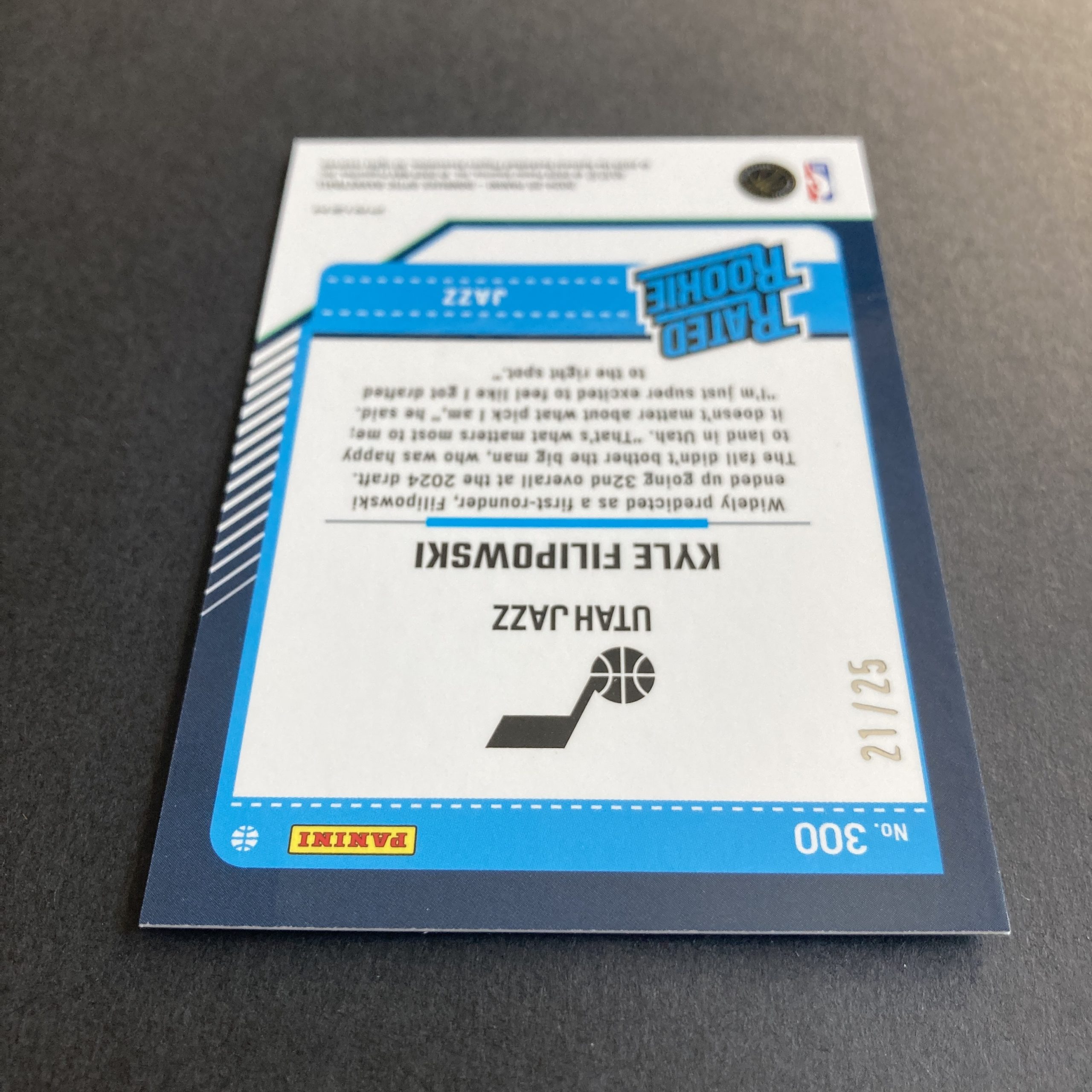 Kyle Filipowski RCs Pack w/SSP Green /25 & Noir Patch /20, Lot of 2 Basketball Cards (inv1) - Image 9