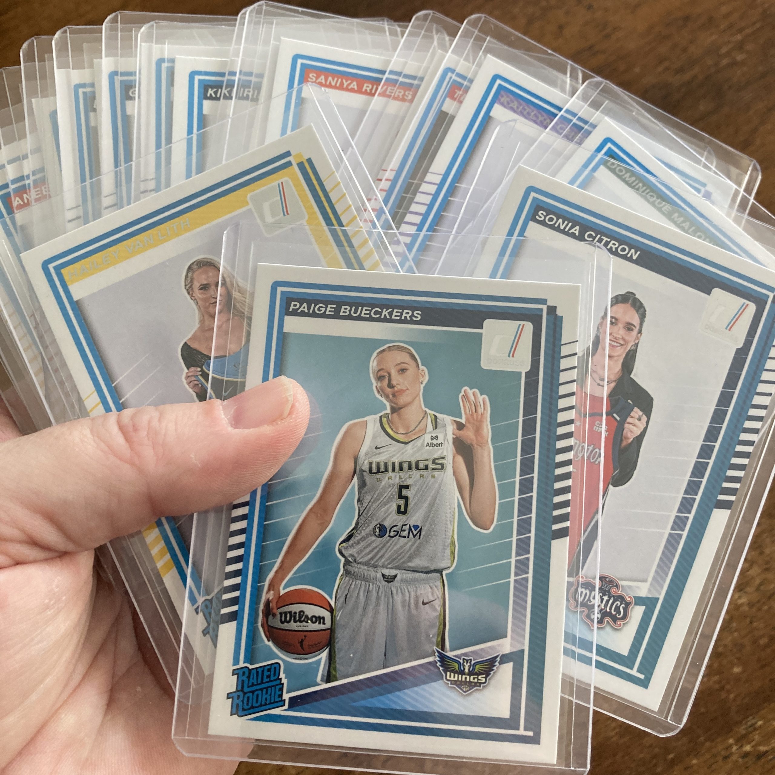 lot of wnba basketball rookie cards, rc - instant collection bundle pack
