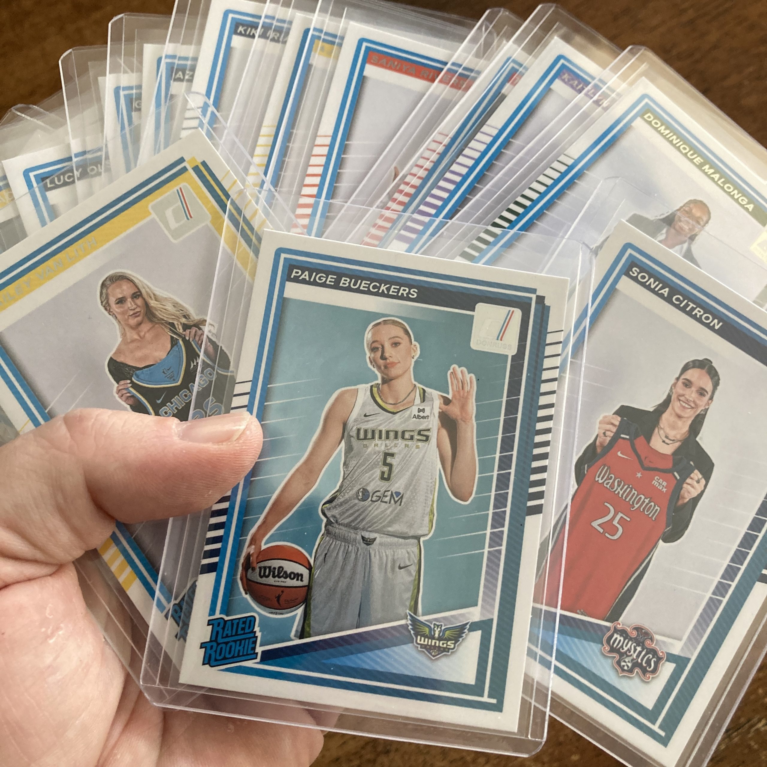 lot of wnba basketball rookie cards, rc - instant collection bundle pack