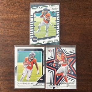 courtland sutton lot of football cards - instant collection bundle pack