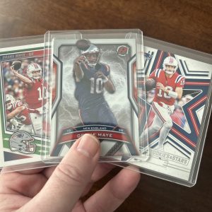 drake maye lot of football cards, rookie rc - instant collection bundle pack