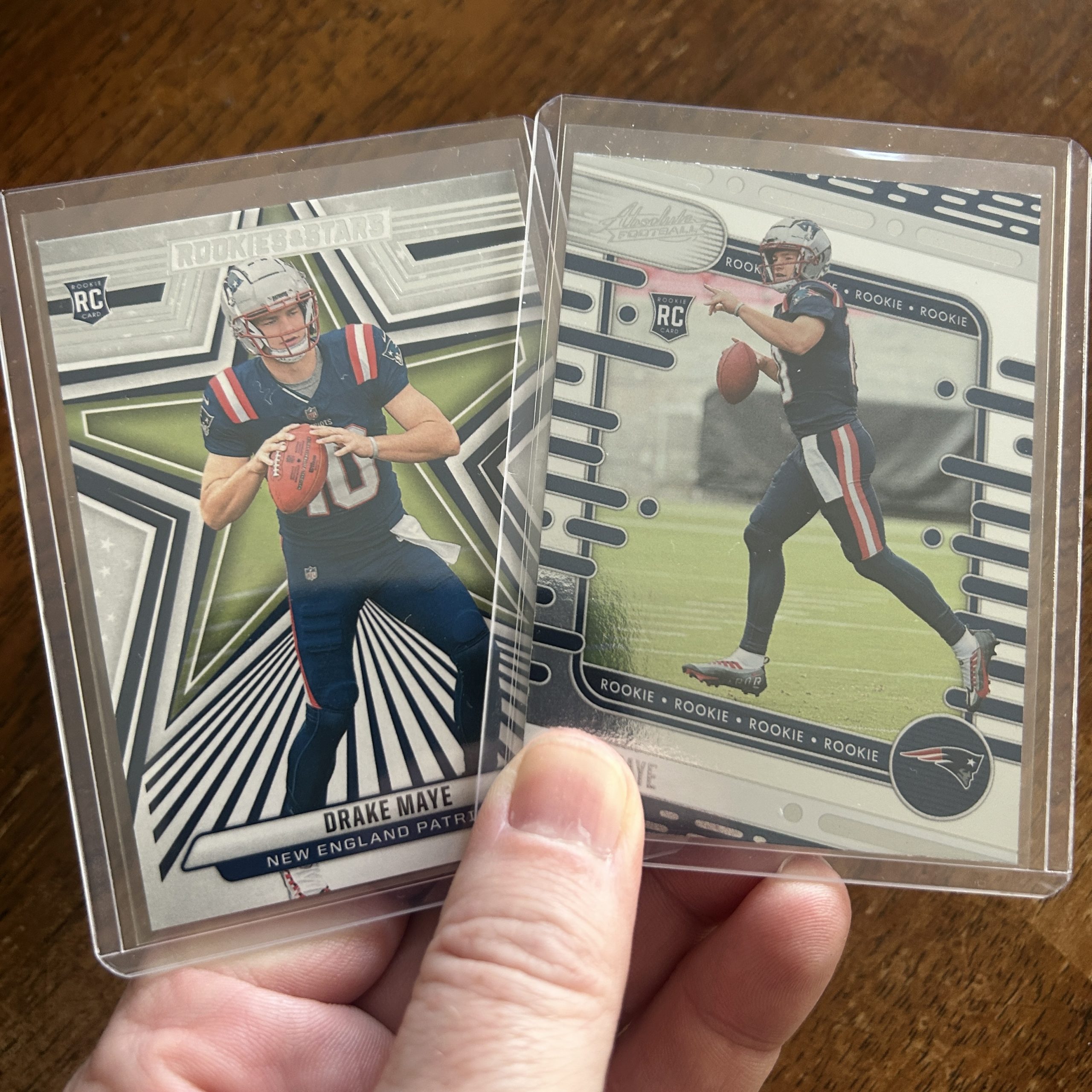 drake maye lot of football cards, rookie rc - instant collection bundle pack