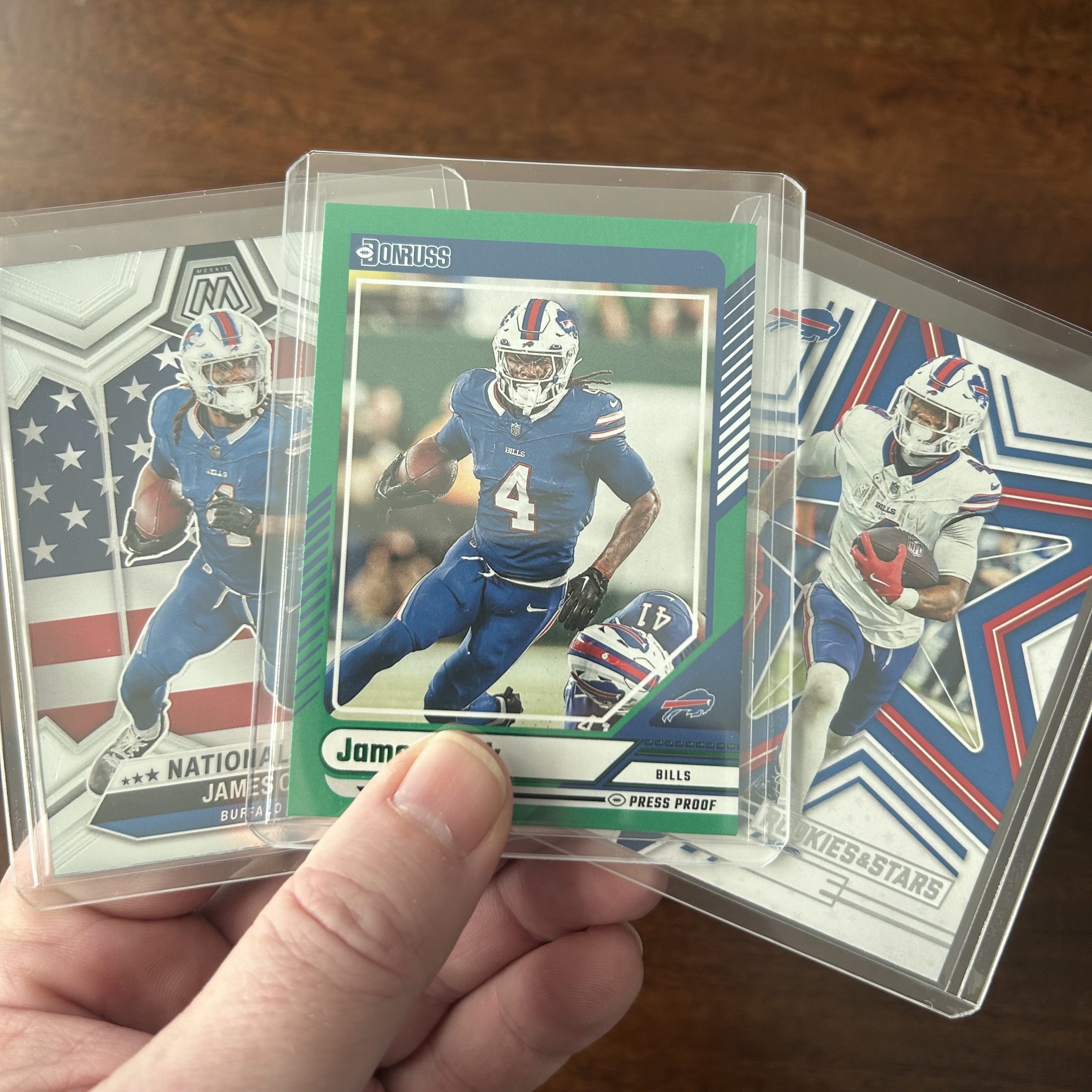 james cook lot of football cards - instant collection bundle pack