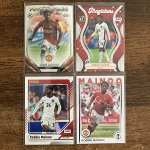 kobbie mainoo lot of soccer cards - instant collection bundle pack