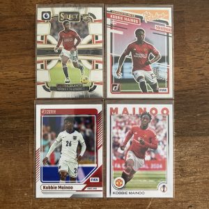 kobbie mainoo lot of soccer cards - instant collection bundle pack
