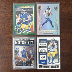 matthew stafford lot of football cards - instant collection bundle pack