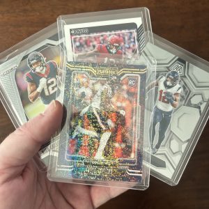nico collins lot of football cards, rookie rc - instant collection bundle pack
