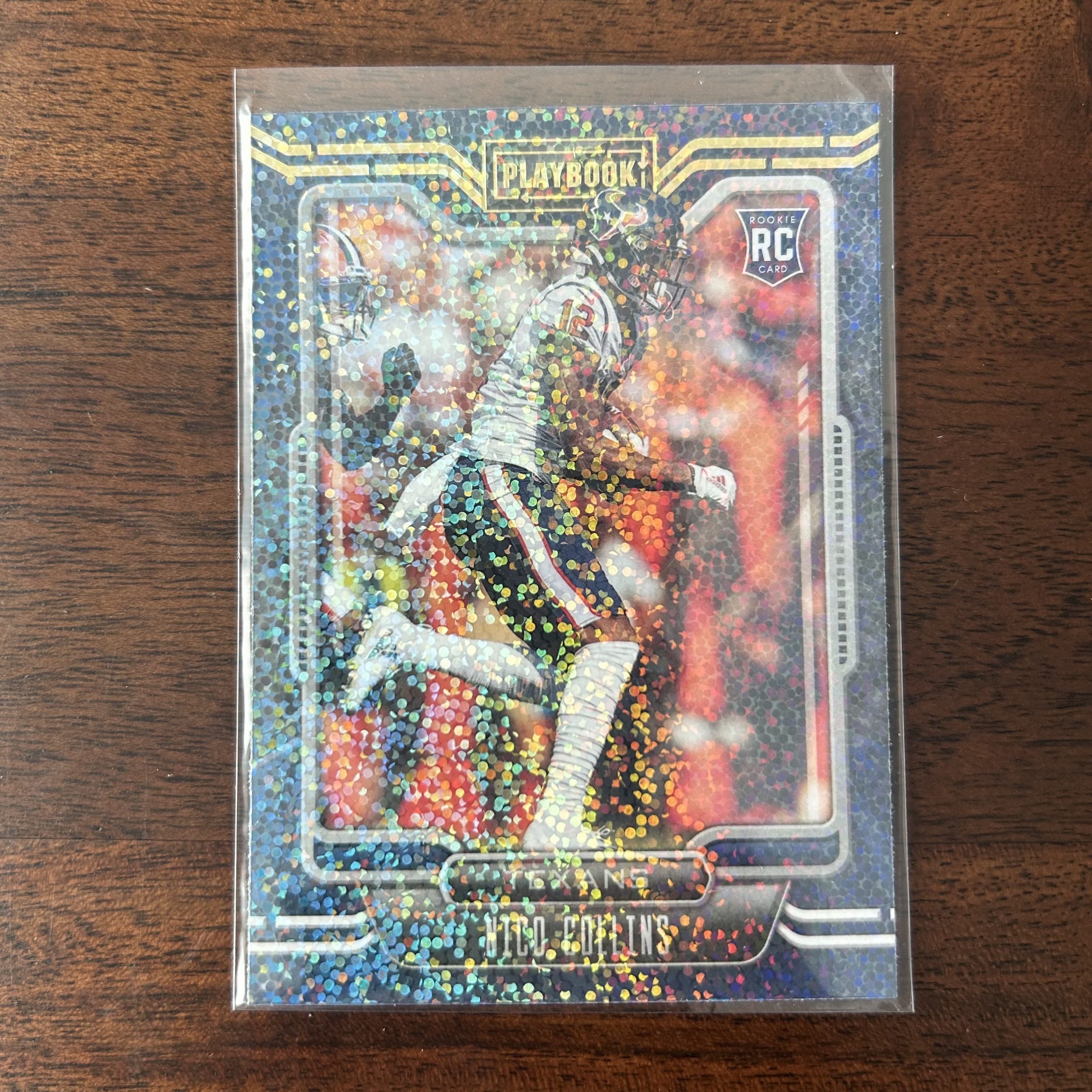 Nico Collins Pack w/SP Sparkle Rookie, Lot of 4 Football Cards (inv1) - Image 4