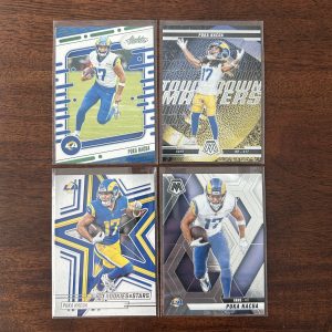 puka nacua lot of football cards - instant collection bundle pack