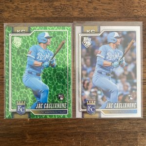 jac caglianone lot of baseball cards, rookie rc - instant collection bundle pack