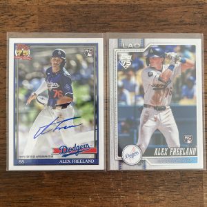 alex freeland lot of baseball cards, rookie rc auto autograph - instant collection bundle pack