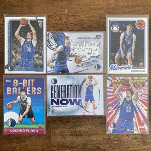 cooper flagg lot of basketball cards, rookie rc - instant collection bundle pack