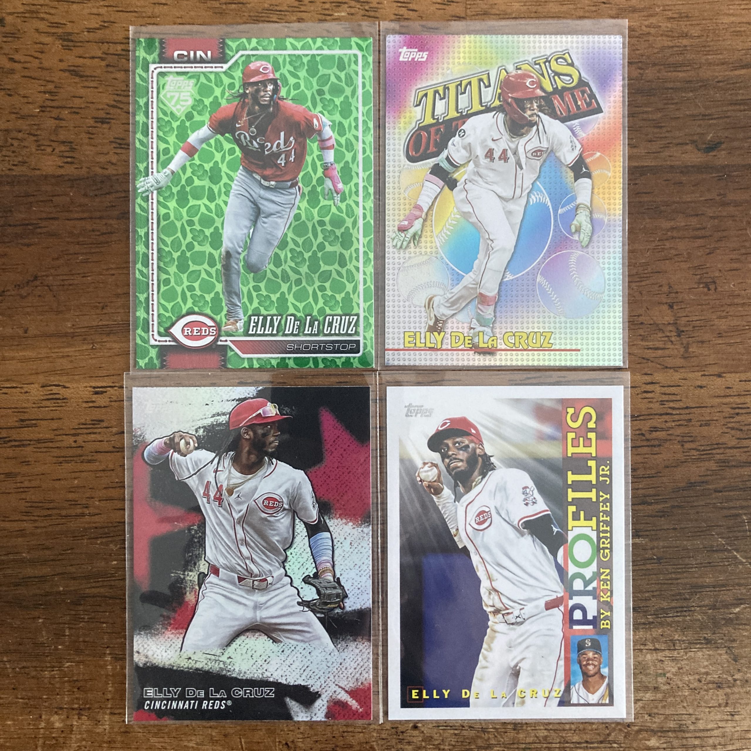 elly de la cruz lot of baseball cards - instant collection bundle pack