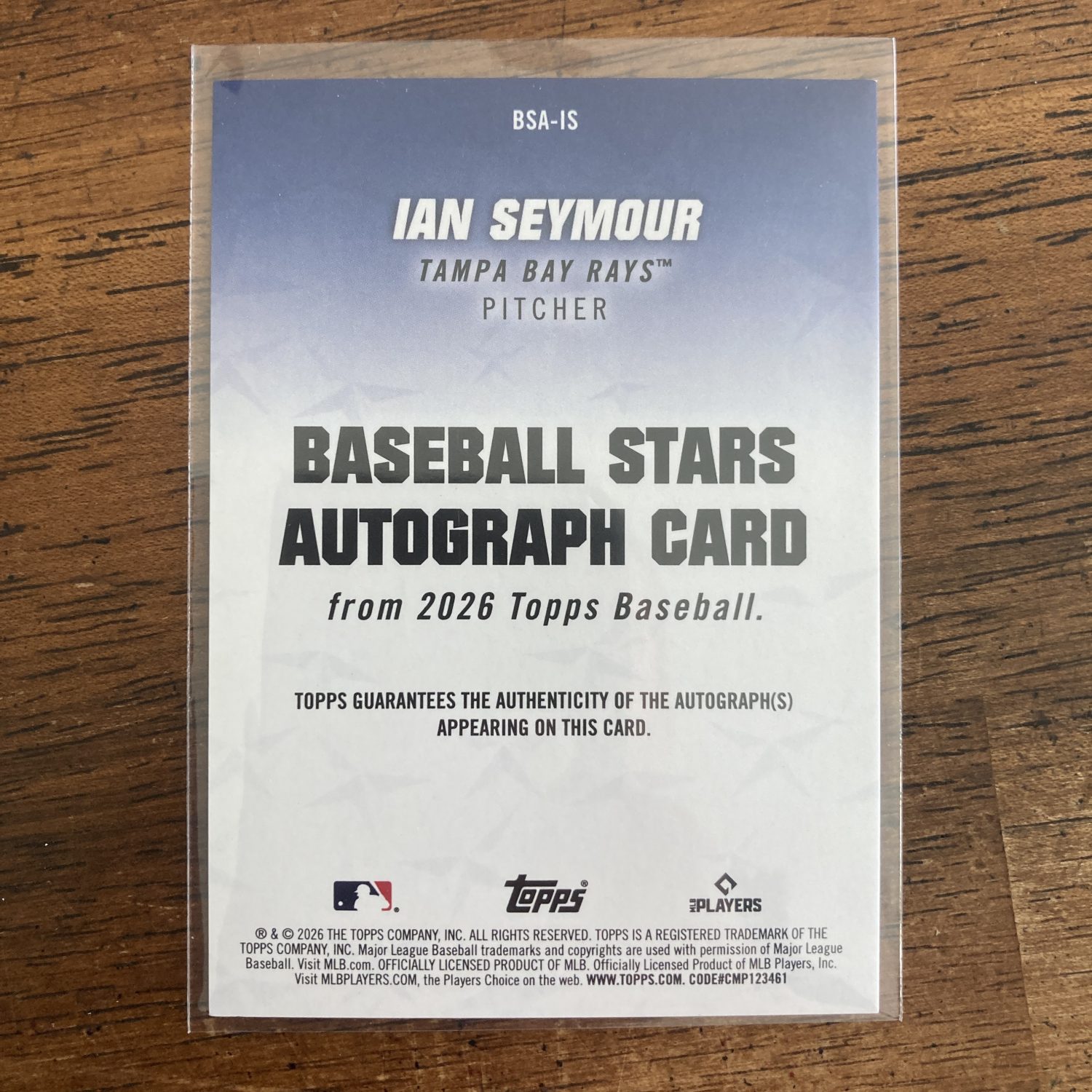 Ian Seymour RCs Pack w/Auto & SP Easter Polka Dots, Lot of 3 Baseball Rookie Cards (inv1) - Image 5