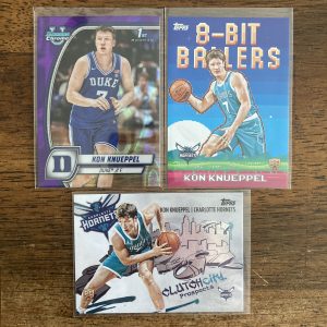 kon knueppel lot of basketball cards, rookie rc - instant collection bundle pack