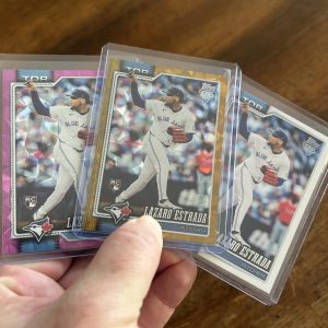 lazaro estrada lot of baseball cards, rookie rc - instant collection bundle pack