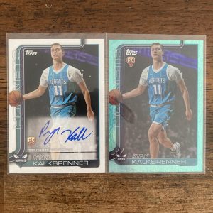 ryan kalkbrenner lot of basketball cards, rookie rc autograph auto - instant collection bundle pack