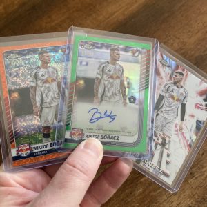 wiktor bogacz lot of soccer cards, rookie rc auto - instant collection bundle pack