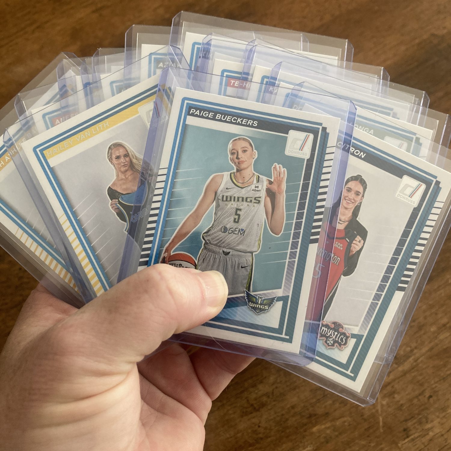 lot of wnba basketball rookie cards, rc, plus caitlin clark - instant collection bundle pack