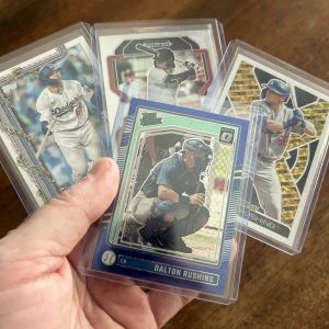 dalton rushing lot of baseball cards, rookie rc - instant collection bundle pack