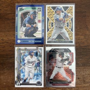 dalton rushing lot of baseball cards, rookie rc - instant collection bundle pack