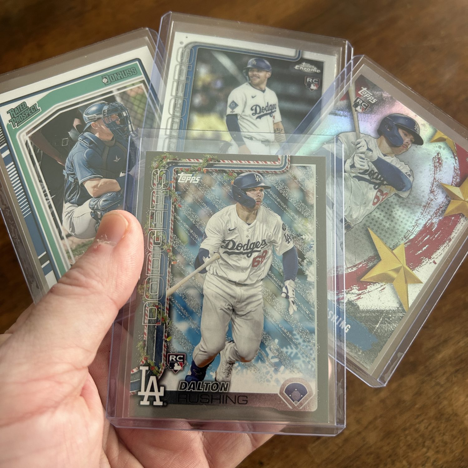 dalton rushing lot of baseball cards, rookie rc - instant collection bundle pack
