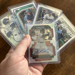 dalton rushing lot of baseball cards, rookie rc auto - instant collection bundle pack