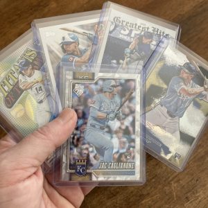 jac caglianone lot of baseball cards, rookie rc - instant collection bundle pack