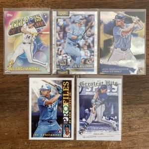 jac caglianone lot of baseball cards, rookie rc - instant collection bundle pack