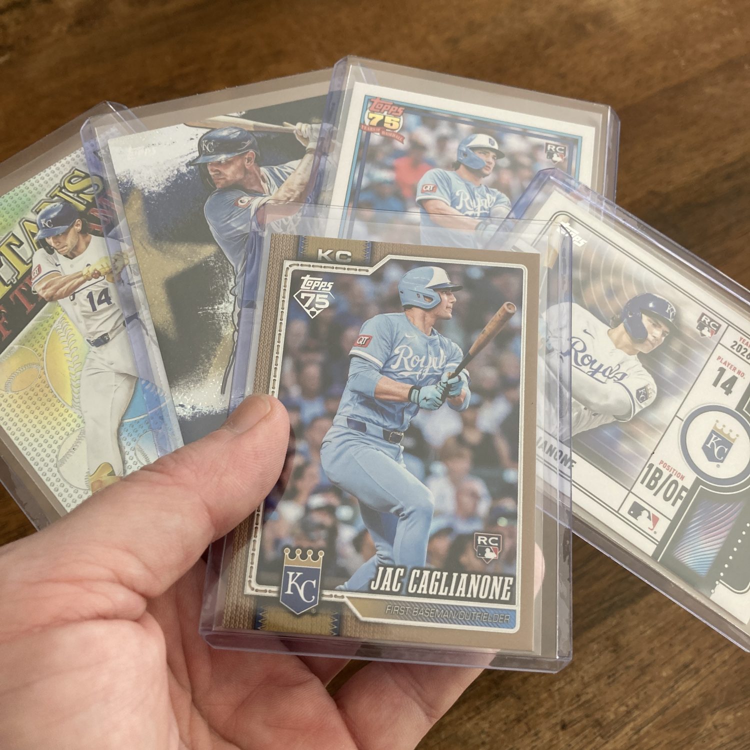 jac caglianone lot of baseball cards, rookie rc - instant collection bundle pack