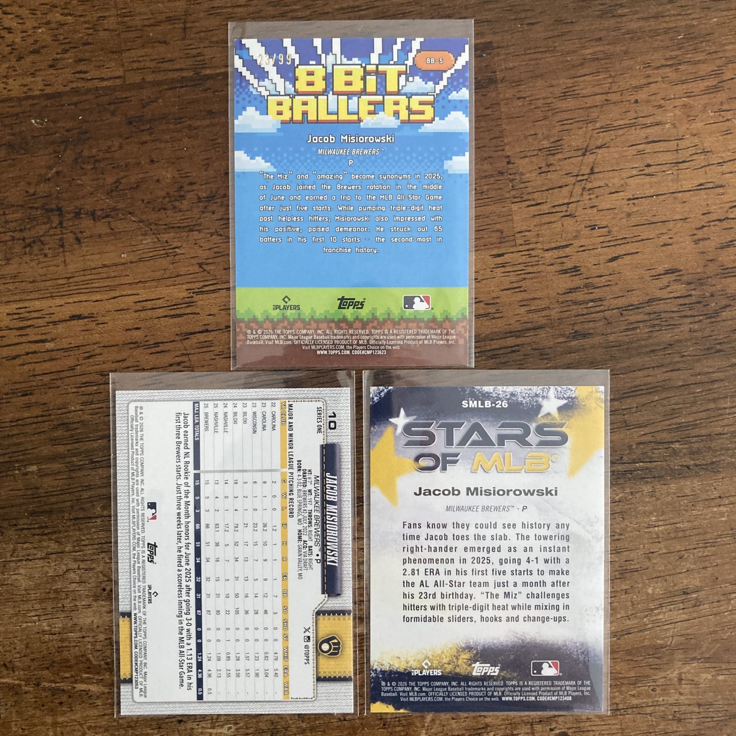 jacob misiorowski lot of baseball cards, rookie rc - instant collection bundle pack