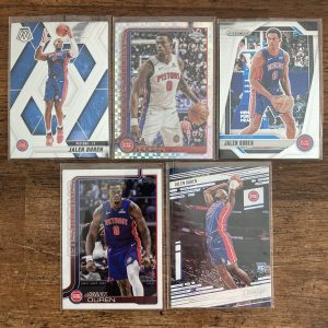jalen duren lot of basketball cards, rookie rc - instant collection bundle pack