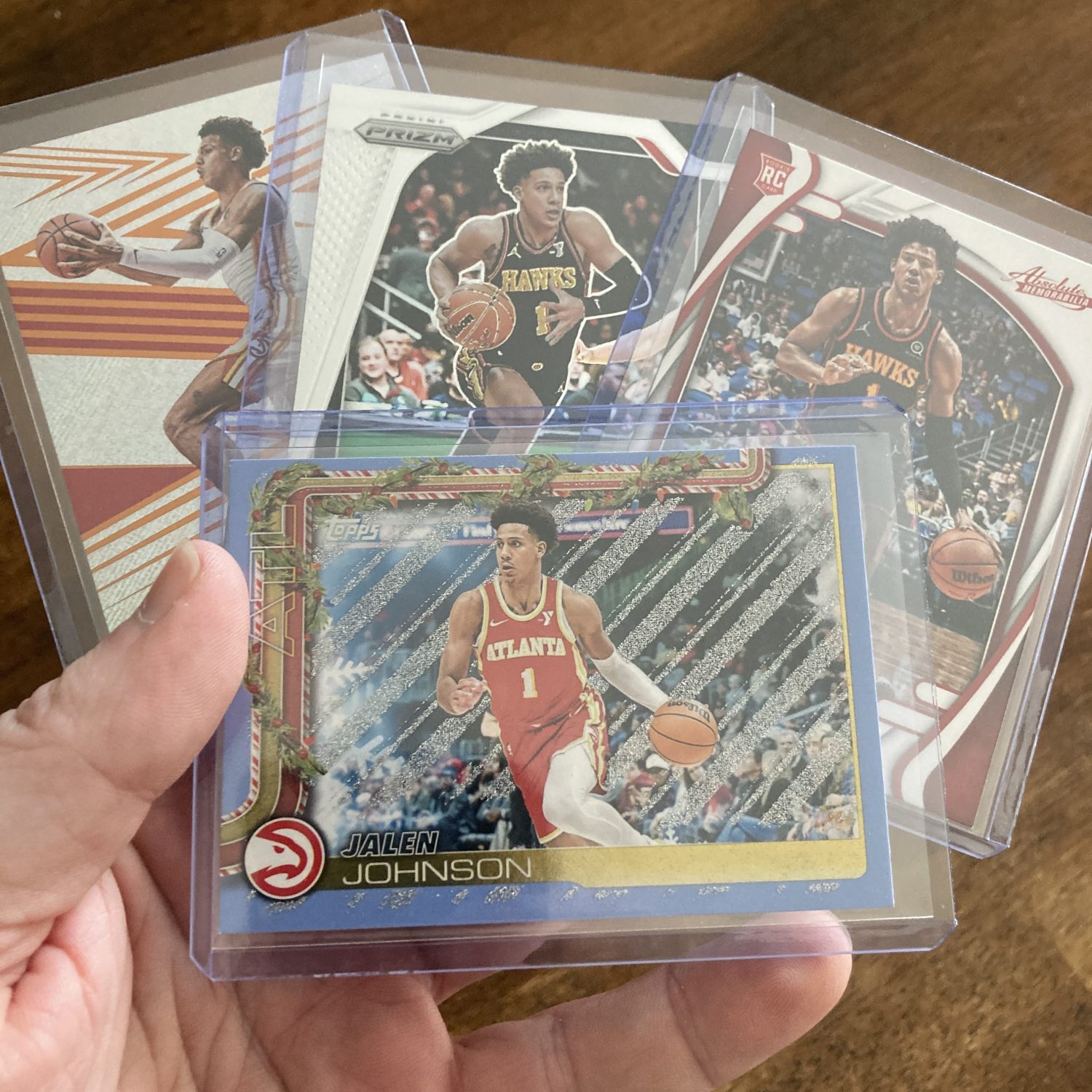 jalen johnson lot of basketball cards, rookie rc - instant collection bundle pack
