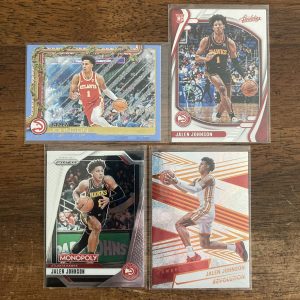 jalen johnson lot of basketball cards, rookie rc - instant collection bundle pack