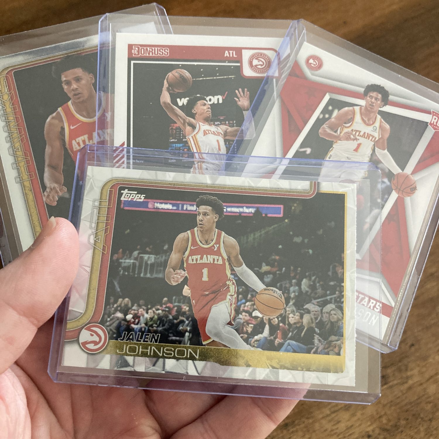 jalen johnson lot of basketball cards, rookie rc - instant collection bundle pack