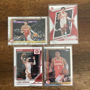jalen johnson lot of basketball cards, rookie rc - instant collection bundle pack