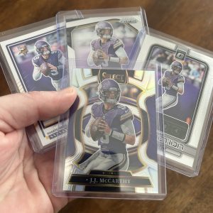 jj mccarthy lot of football cards - instant collection bundle pack