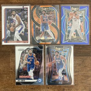 joel embiid lot of basketball cards - instant collection bundle pack