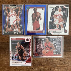 scottie barnes lot of basketball cards, rookie rc - instant collection bundle pack