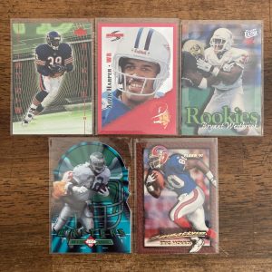 lot of vintage 90s insert and parallel football cards - instant collection bundle pack