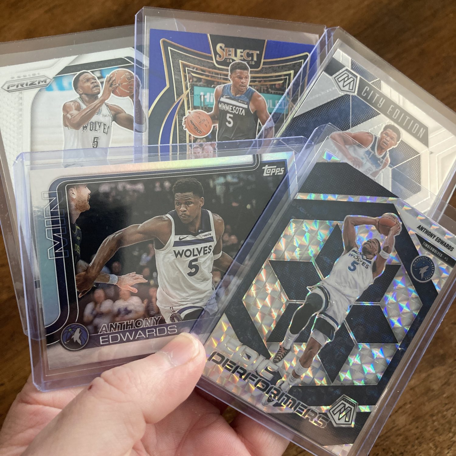 anthony edwards lot of basketball cards - instant collection bundle pack