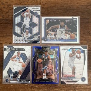 anthony edwards lot of basketball cards - instant collection bundle pack